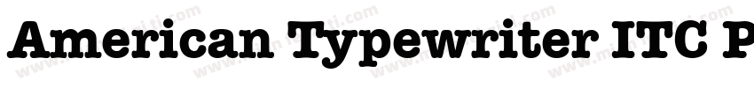 American Typewriter ITC Pro Medium字体转换